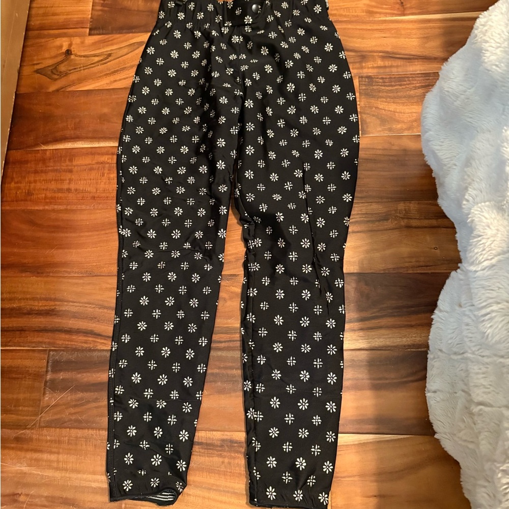 OBERMEYER snow ski kids pants size 18 vintage print made in USA‎